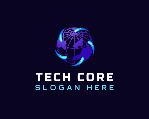 Globe Tech Software logo design