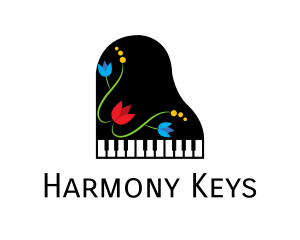 Floral Piano Music logo