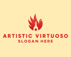 Chicken Wing Hot Sauce logo design