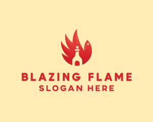 Chicken Wing Hot Sauce logo design