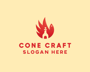 Chicken Wing Hot Sauce logo design