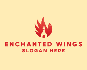 Chicken Wing Hot Sauce logo design