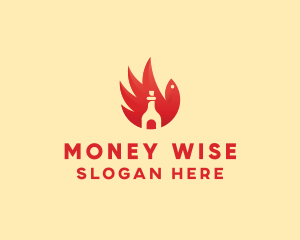 Chicken Wing Hot Sauce logo design