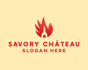 Chicken Wing Hot Sauce logo design