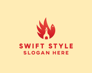 Chicken Wing Hot Sauce logo design