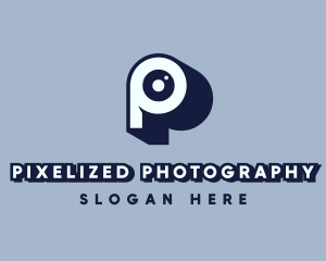 Photo Camera Lens logo design