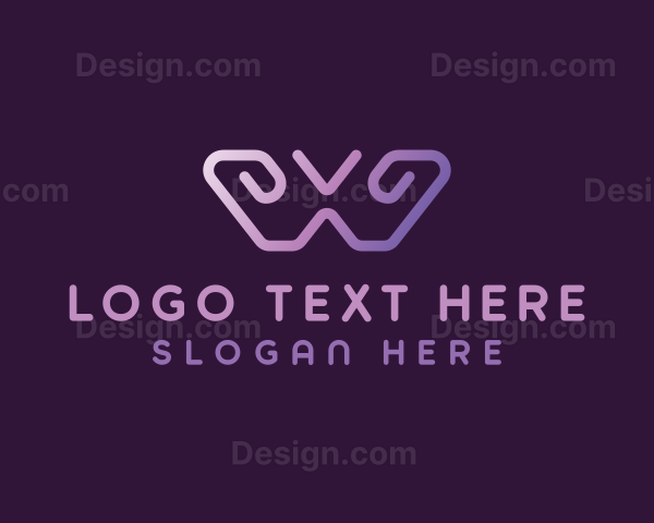 Modern Gradient Butterfly Logo