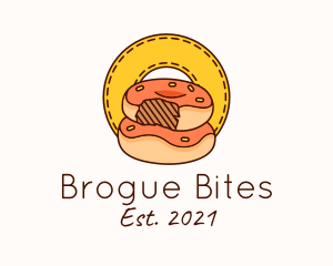 Donut Bite Patch logo design