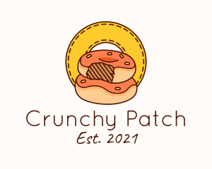 Donut Bite Patch logo design