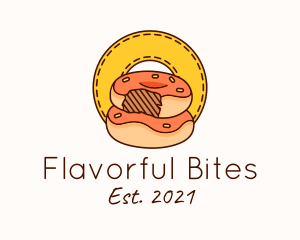 Donut Bite Patch logo design