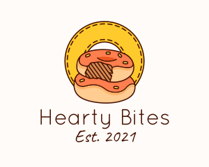 Donut Bite Patch logo design