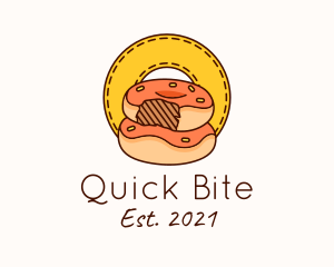 Donut Bite Patch logo design