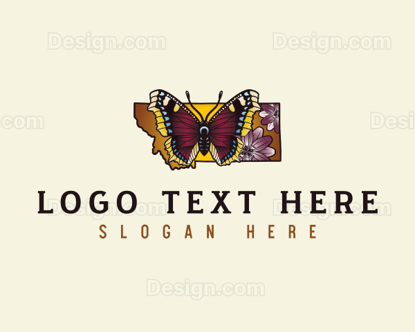 Montana Floral Butterfly Logo