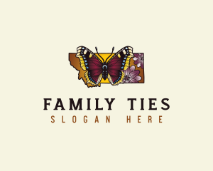 Montana Floral Butterfly Logo