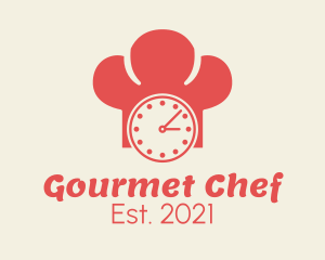 Chef Kitchen Timer logo design