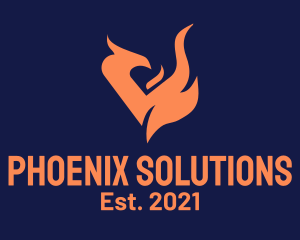 Mythical Phoenix Creature logo