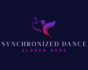 Flying Hummingbird Creative logo design