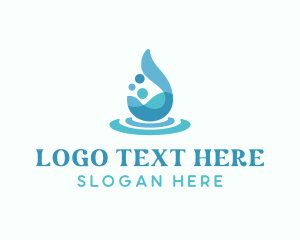 Water Liquid Drop logo