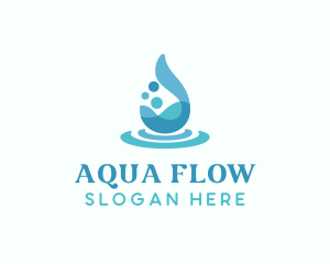 Water Liquid Drop logo design