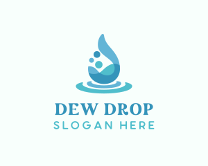 Water Liquid Drop logo design