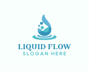 Water Liquid Drop logo design