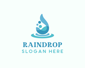 Water Liquid Drop logo