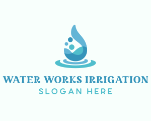 Water Liquid Drop logo design