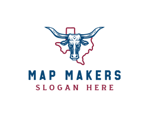 Texas Longhorn Cattle logo design