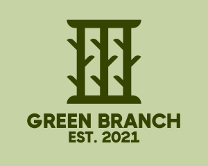 Green Tree Branch logo design