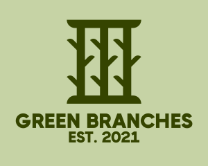 Green Tree Branch logo design