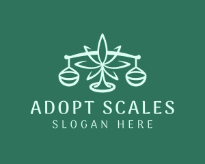 Medical Weed Scale  logo design