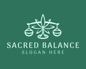 Medical Weed Scale  logo design