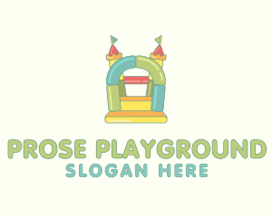 Inflatable Playground Castle logo design