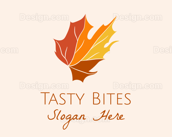 Fall Maple Leaf Logo
