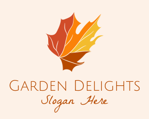 Fall Maple Leaf logo design