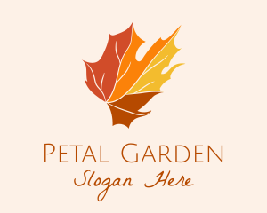 Fall Maple Leaf logo design