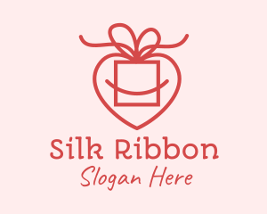 Pink Heart Gift logo design