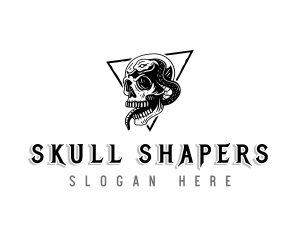 Skull Serpent Skeleton logo