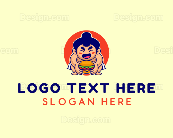 Japanese Sumo Burger Logo