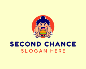 Japanese Sumo Burger logo design