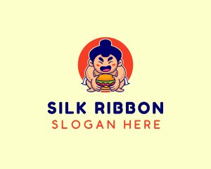 Japanese Sumo Burger logo design