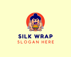 Japanese Sumo Burger logo design