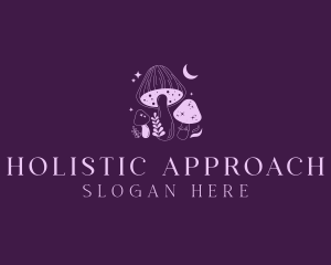Holistic Fungus Mushroom logo