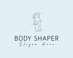 Female Naked Dermatology logo design