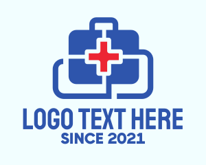 Injury - Medical Healthcare Kit logo design