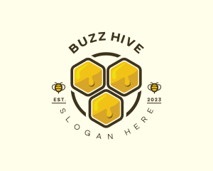 Honey Bee Hive logo design