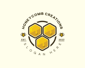 Honey Bee Hive logo design