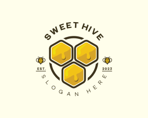 Honey Bee Hive logo design