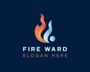 Liquid Fuel Flame logo design