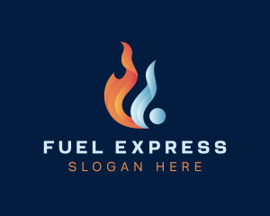 Liquid Fuel Flame logo design